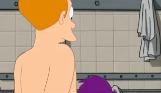 Porno de los creadores de Futurama. Fry se folla duro a Lila y su novia en la boca