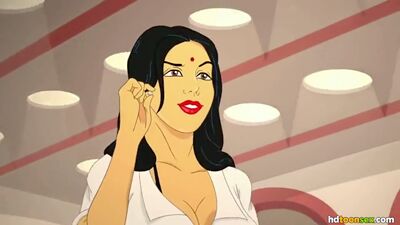 Calda animazione porno dei cartoni animati di MILF indiana