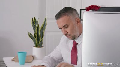 A blonde with a delicious ass gets fucked by her boss at work