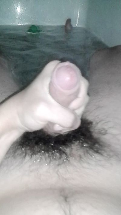 I jerk off my penis for you in the bathroom my girls